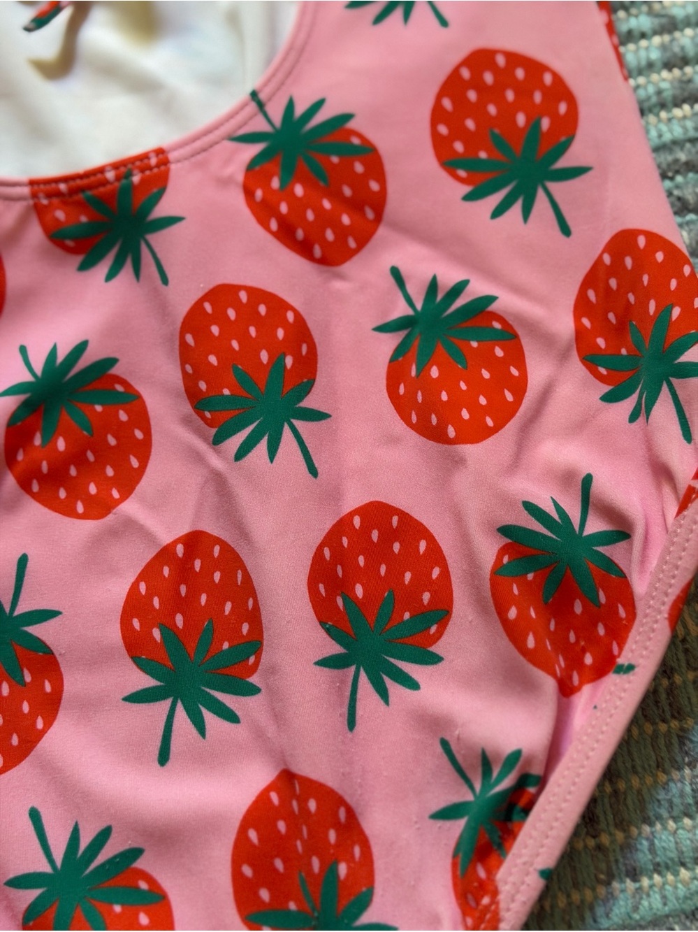 4/$25 Hanna Anderson One-Piece Strawberry Swimsuit Size 10 - Picture 15 of 16